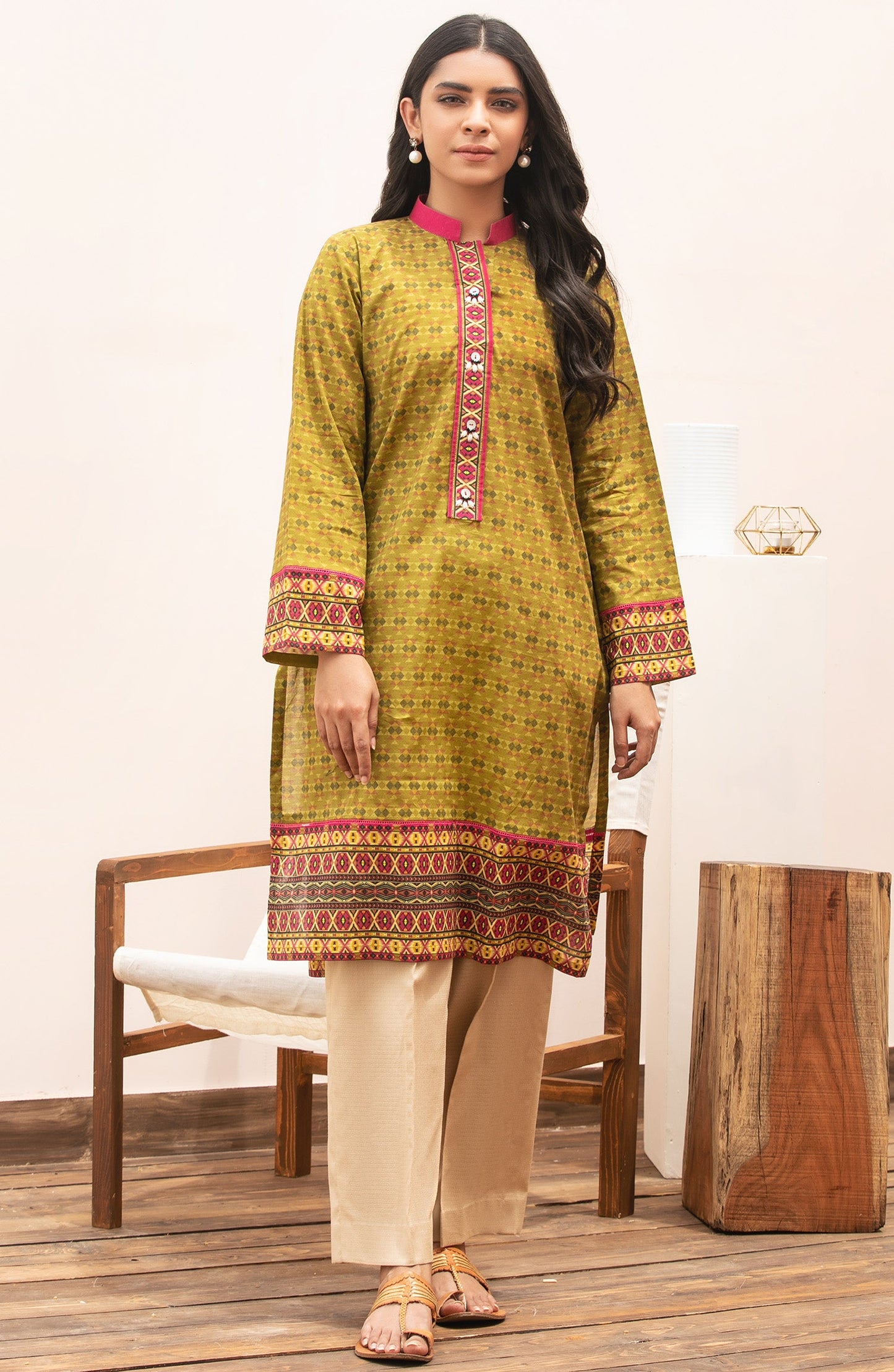 Orient - Unstitched 1 Piece Printed Lawn Shirt