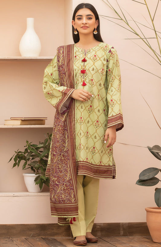 Orient - Unstitched 2 Piece Printed Lawn Shirt Dupatta