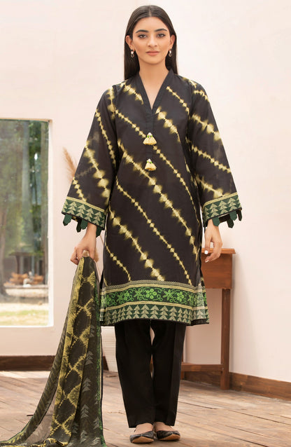 Orient - Unstitched 2 Piece Printed Lawn Shirt Chiffon Dupatta