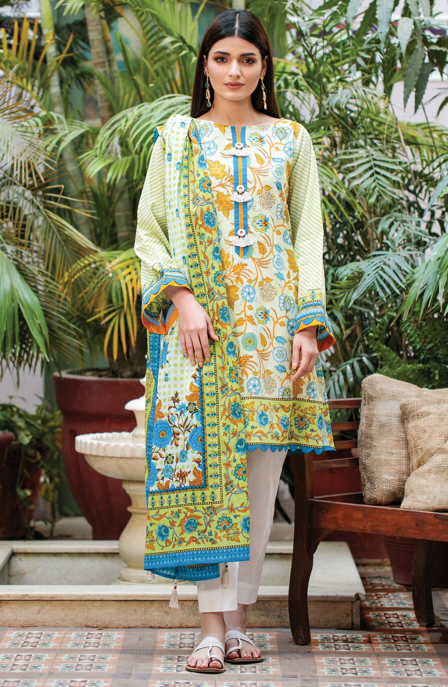 Orient - Unstitched 3 Piece Printed Lawn Suit