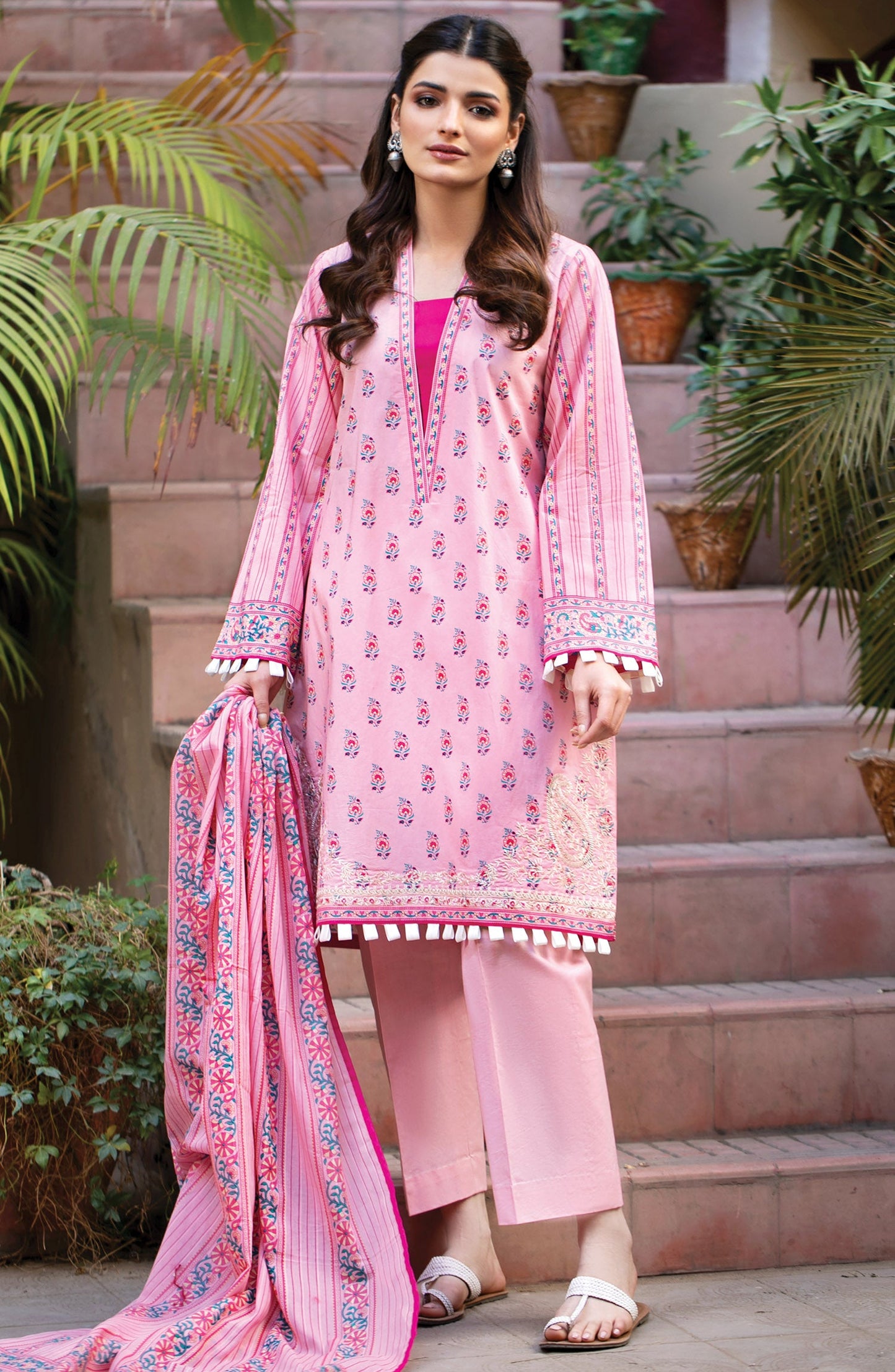 Orient - Unstitched 3 Piece Embroidered Lawn Suit