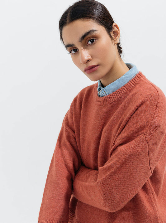 Beechtree - Coral Flat Knit Pullover