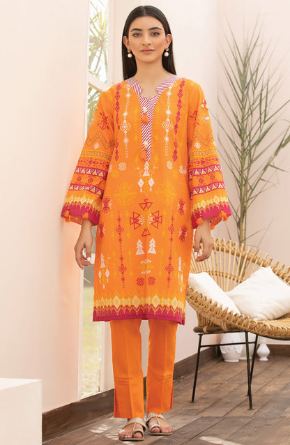 Orient - Unstitched 2 Piece Printed Lawn Shirt Trouser