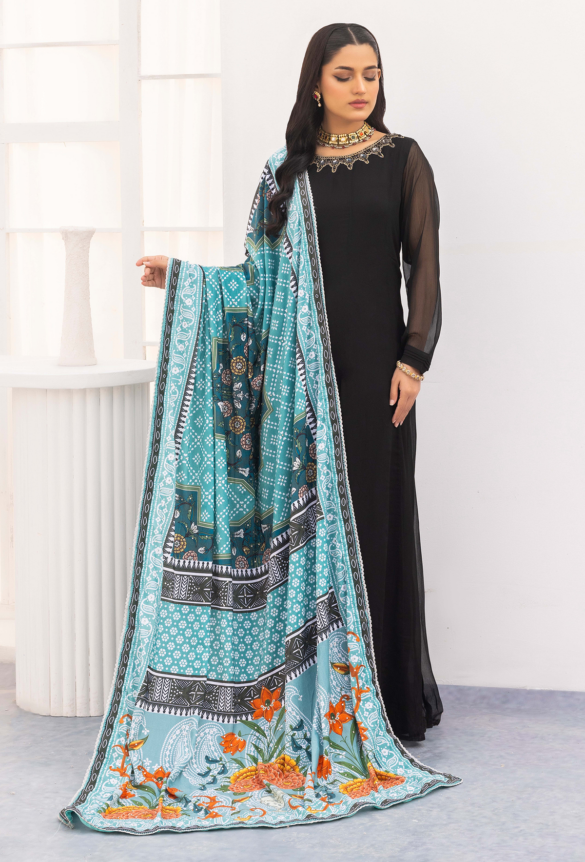 Adan's Libas - Adan's Velvet- Shawl 5437