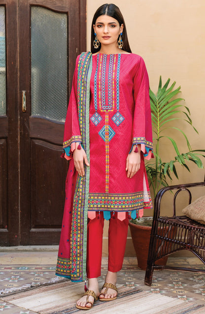 Orient - Unstitched 3 Piece Embroidered Lawn Suit