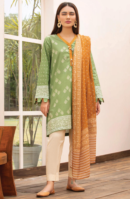 Orient - Unstitched 2 Piece Printed Lawn Shirt Dupatta