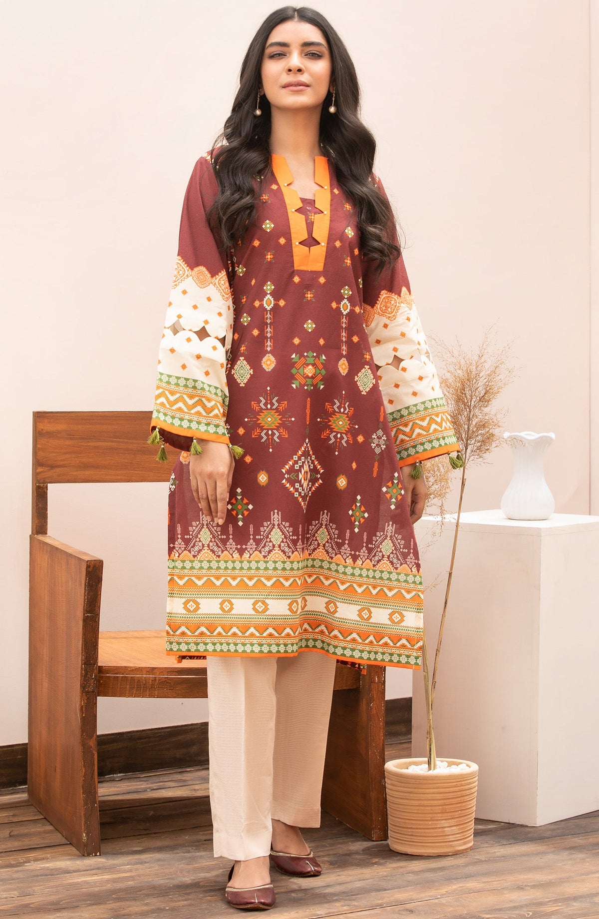 Orient - Unstitched 1 Piece Printed Lawn Shirt