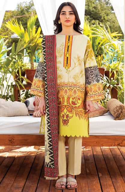 Orient - Unstitched 3 Piece Embroidered Lawn Suit