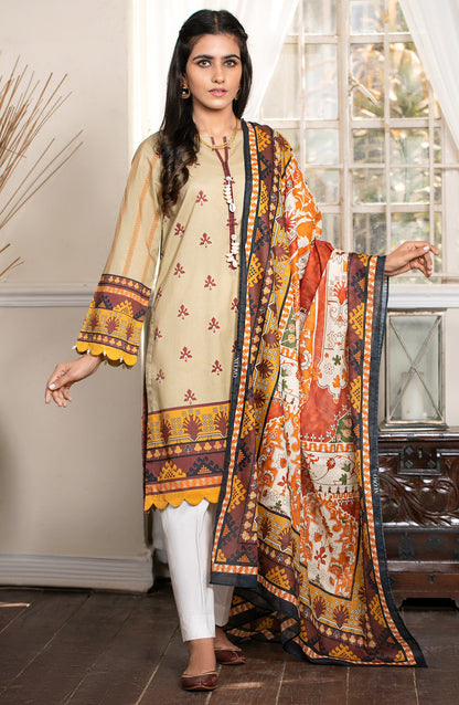 Orient - Unstitched 2 Piece Printed Lawn Shirt Dupatta