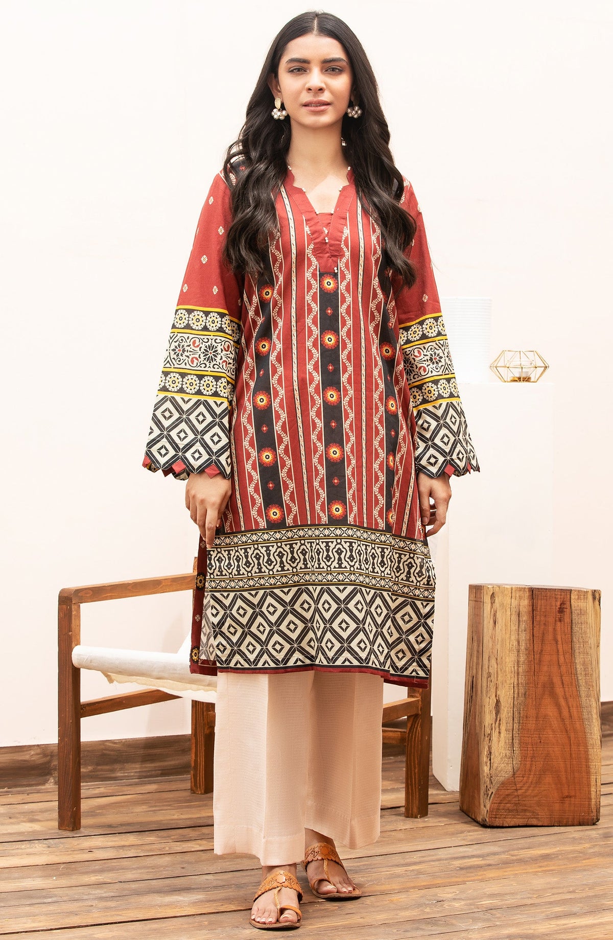 Orient - Unstitched 1 Piece Printed Lawn Shirt