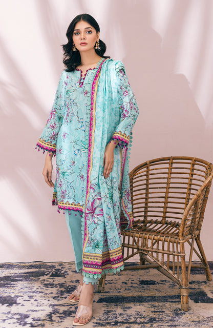 Alzohaib - 3-Piece Unstitched Digital Printed Cambric-MDP-23-02