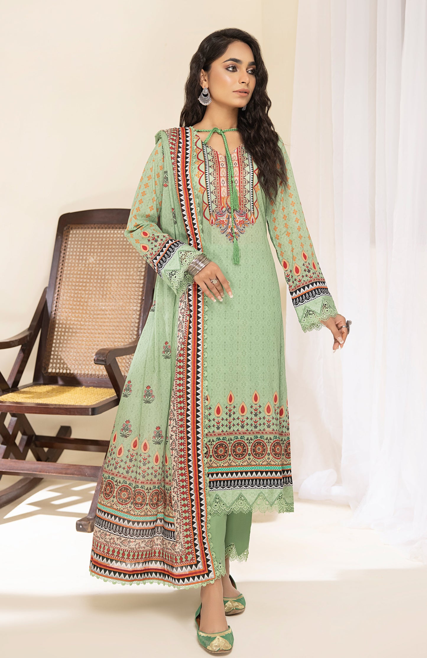 Alzohaib - 3-Piece Unstitched Digital Printed Lawn-CFD-23-03