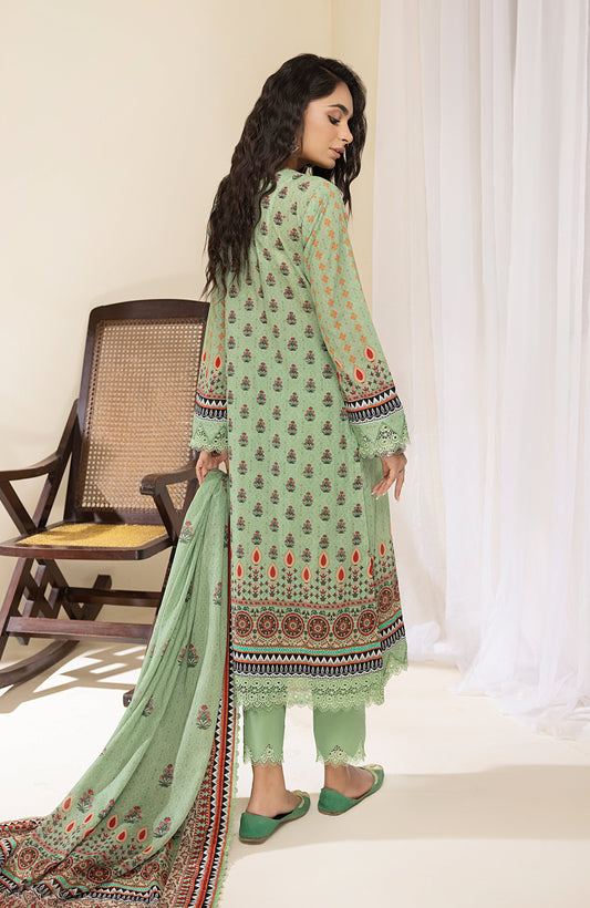 Alzohaib - 3-Piece Unstitched Digital Printed Lawn-CFD-23-03