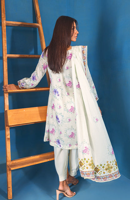 Alzohaib - 3 PIECE UNSTITCHED PRINTED LAWN-MSA-23-02