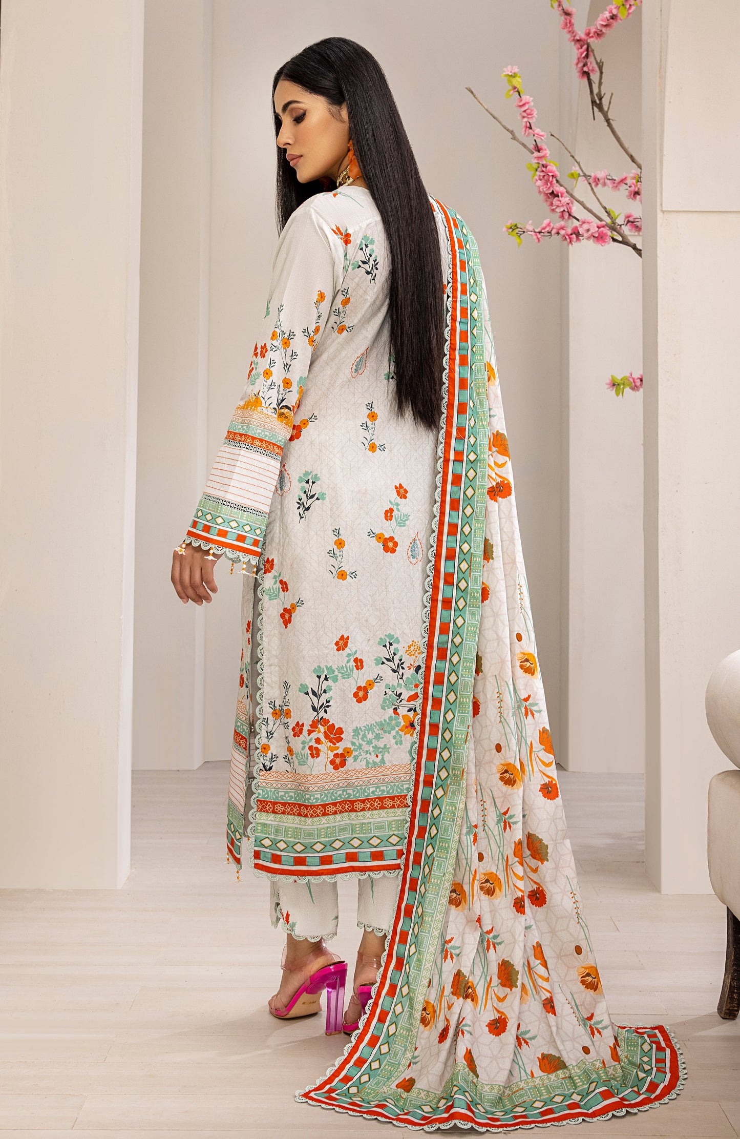 Alzohaib - 3-Piece Unstitched Digital Printed Cambric CPC-23-02