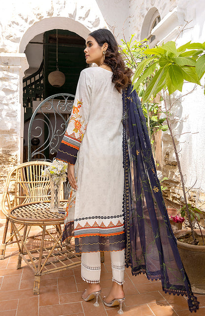 Alzohaib - 3 Piece Unstitched Embroidered Lawn-RFE-23-02