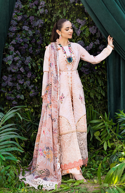 Alzohaib - 3 Piece Unstitched Luxury Embroidered Lawn-MLL-23-02