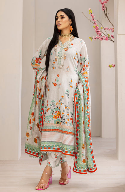 Alzohaib - 3-Piece Unstitched Digital Printed Cambric CPC-23-02