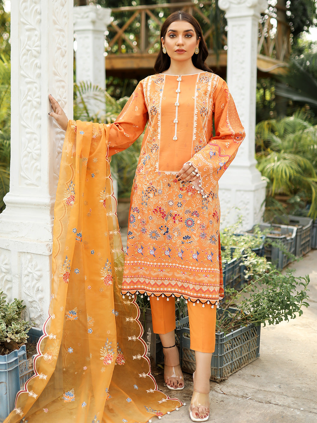 Binilyas - 2026-B | 3 Piece Unstitched