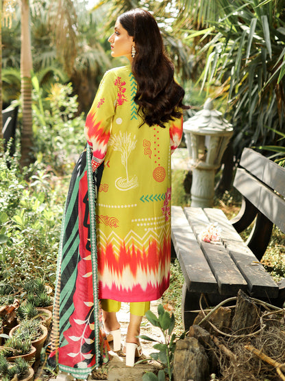 Binilyas - 2027-B | 3 Piece Unstitched