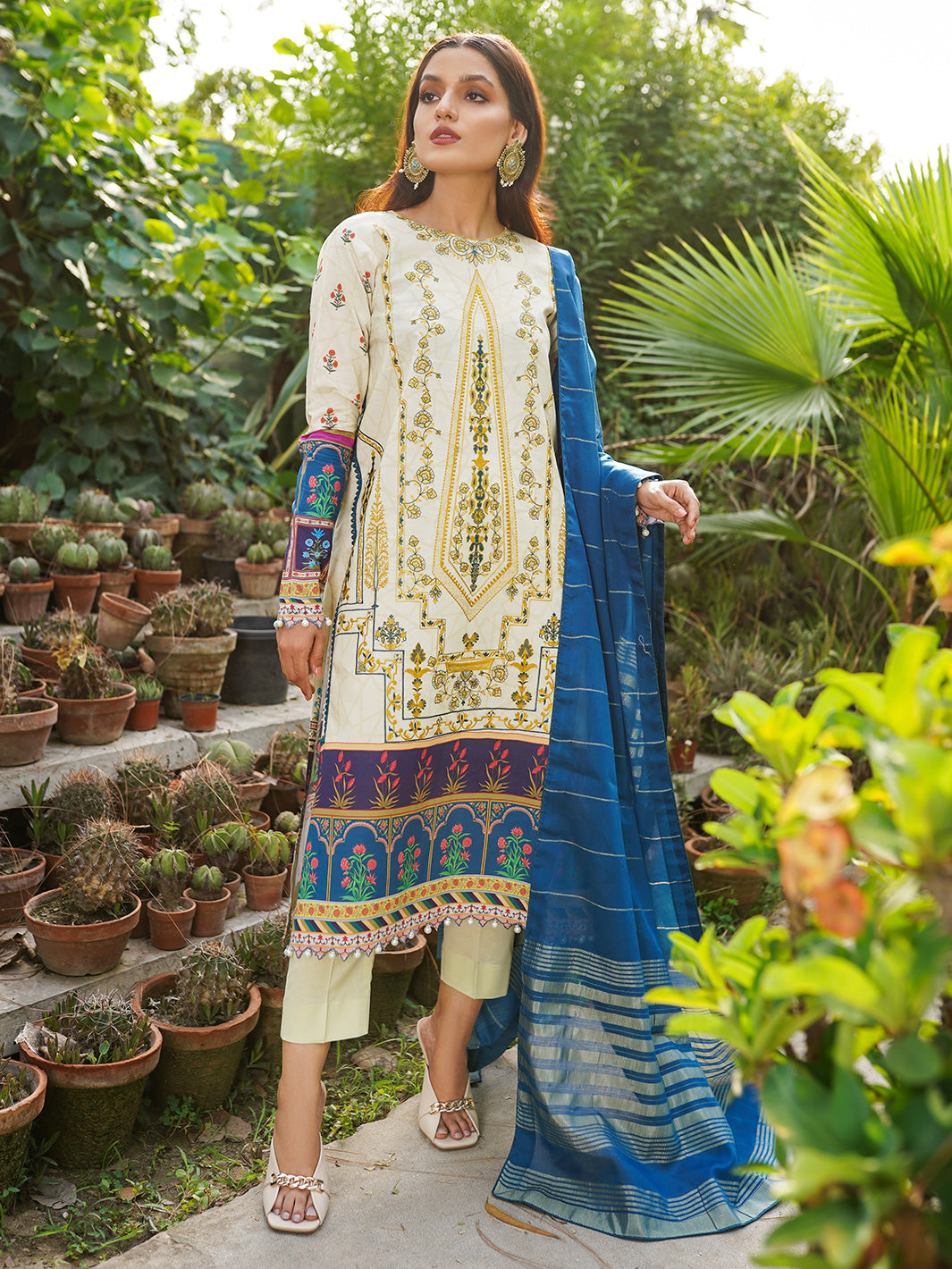 Binilyas - 2029-B | 3 Piece Unstitched