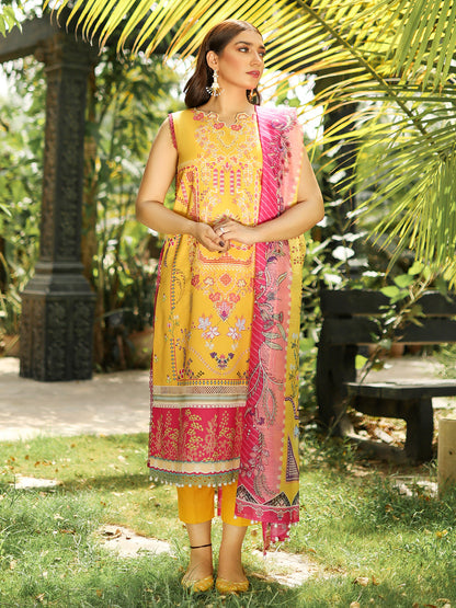 Binilyas - 2030-B | 3 Piece Unstitched