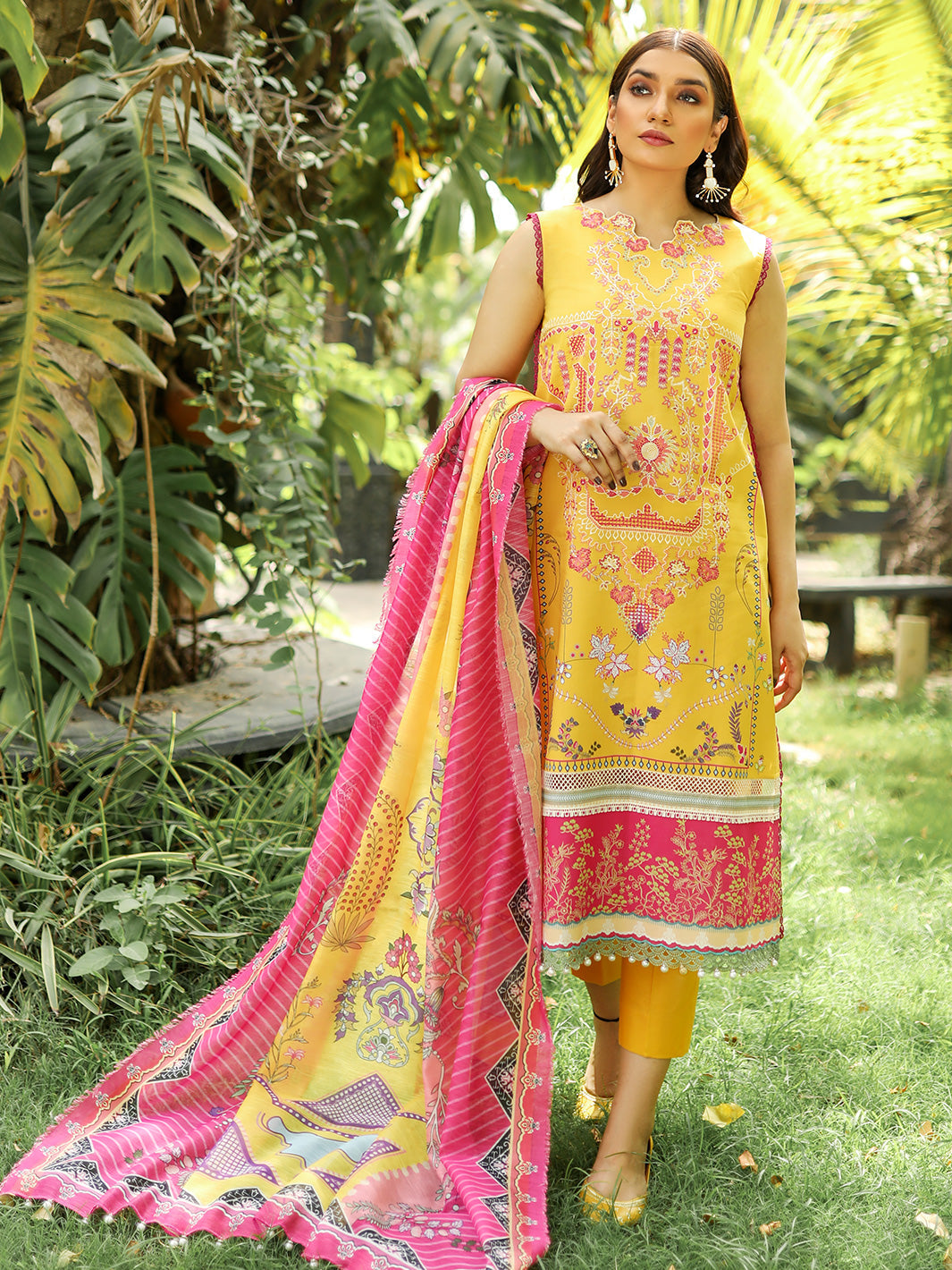 Binilyas - 2030-B | 3 Piece Unstitched