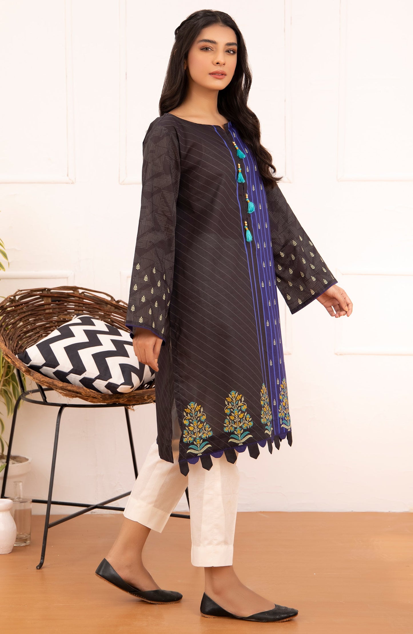 Orient - Unstitched 1 Piece Printed Lawn Shirt