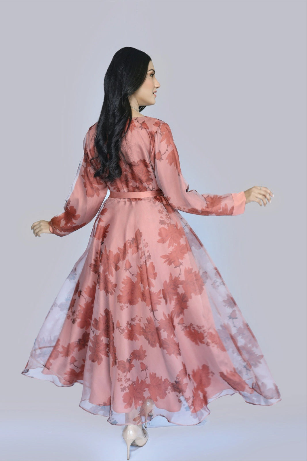 Bareeq Outfits - Blossom Floral Printed Frock