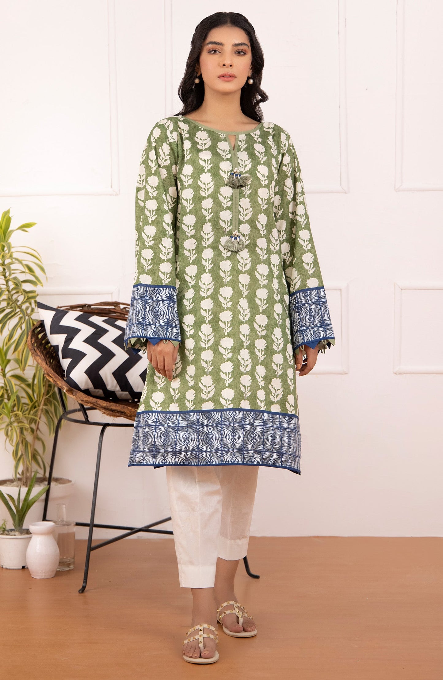 Orient - Unstitched 1 Piece Printed Lawn Shirt