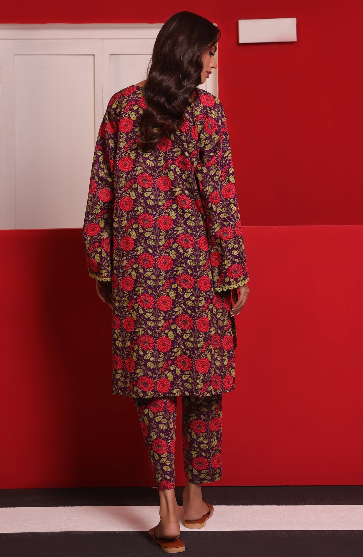 Orient - Stitched 2 Piece Printed Khaddar Shirt and Khaddar Pant