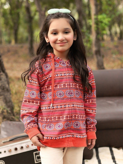 Edenrobe - Girl's Coral Hoodie - EGTH20-001