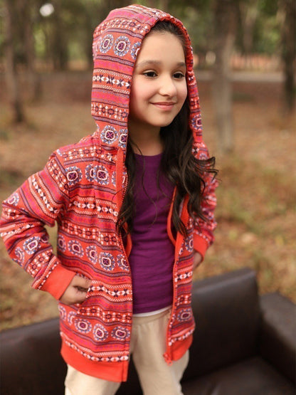 Edenrobe - Girl's Coral Hoodie - EGTH20-001