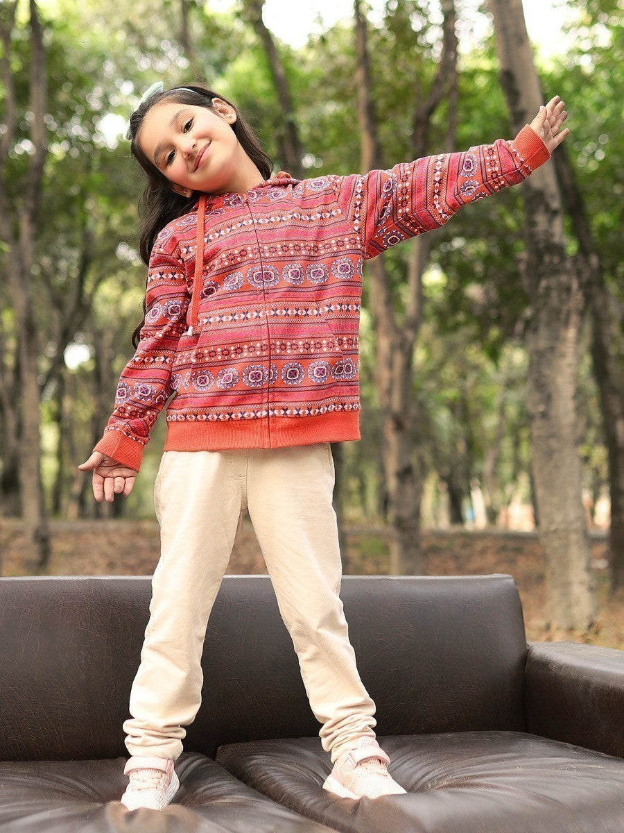 Edenrobe - Girl's Coral Hoodie - EGTH20-001