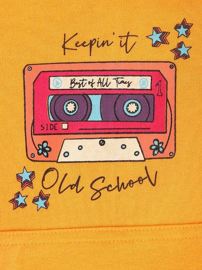 Edenrobe - Girl's Yellow Hoodie - EGTH20-004