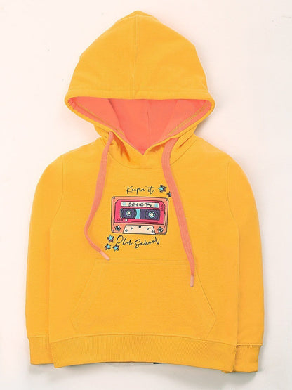 Edenrobe - Girl's Yellow Hoodie - EGTH20-004