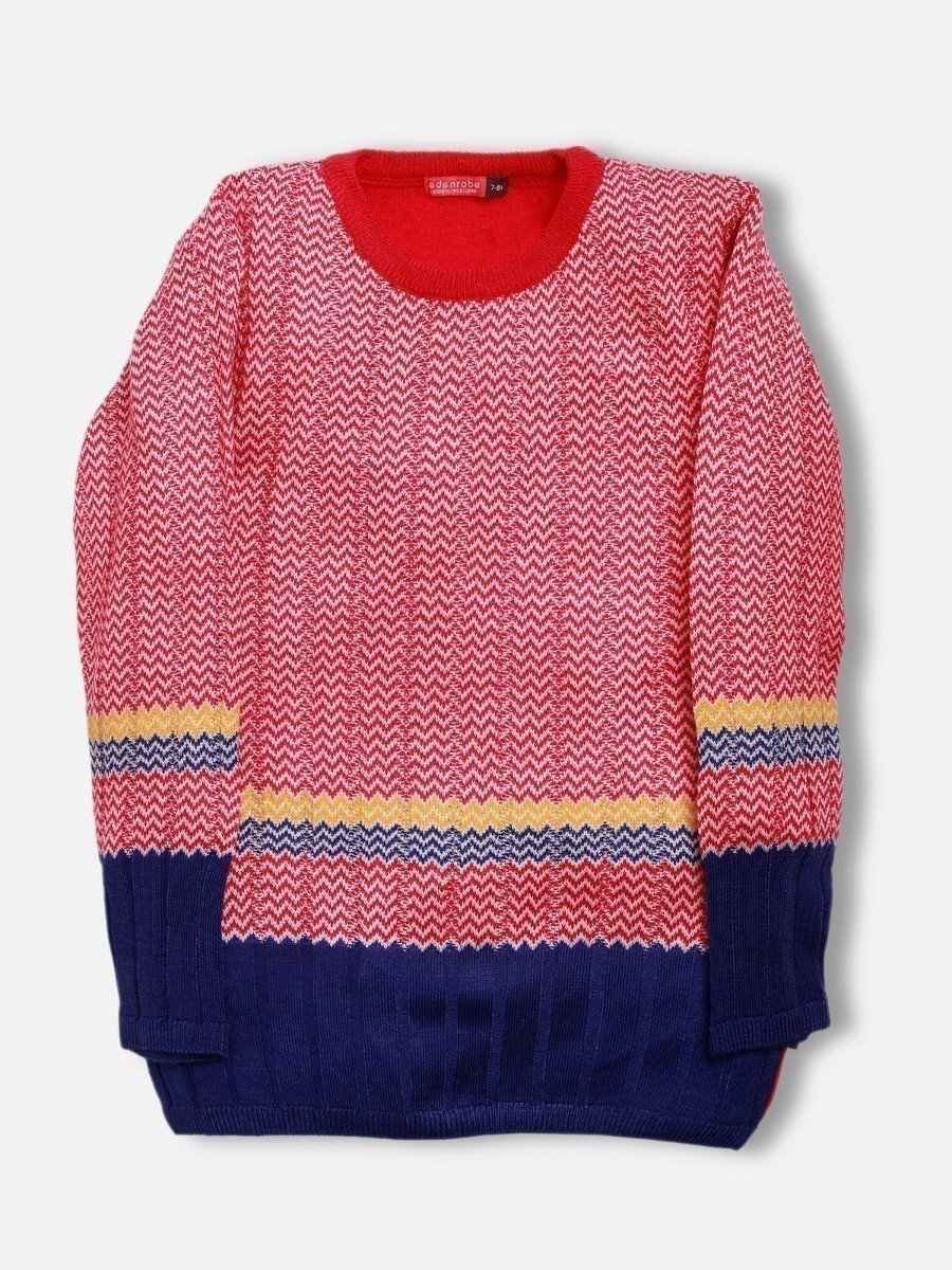 Edenrobe - Girl's Pink Sweater - EGTSWT20-001