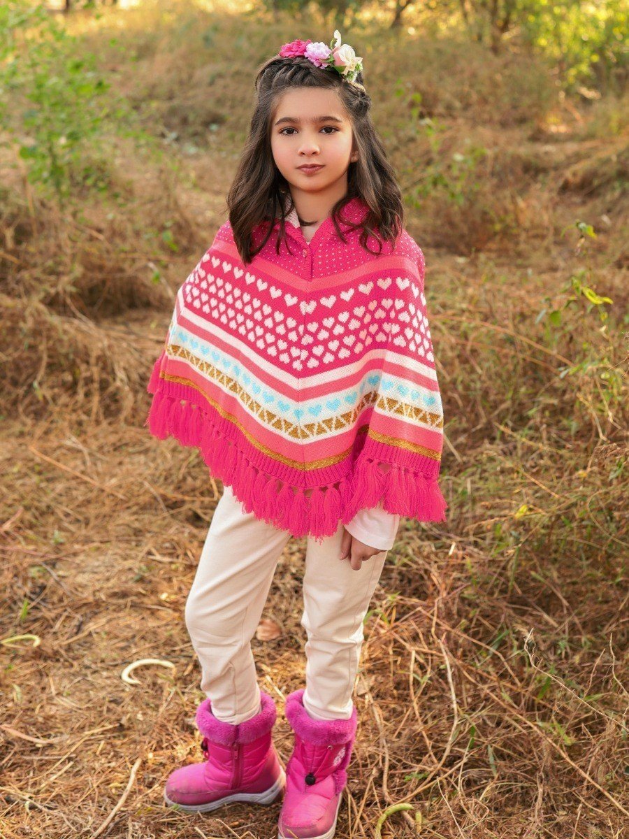 Edenrobe - Girl's Dark Pink Sweater - EGTSWT20-002
