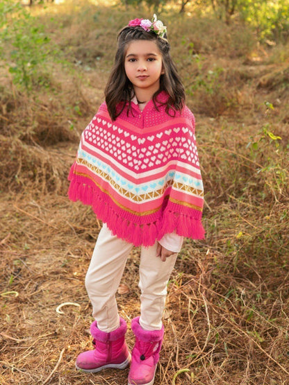 Edenrobe - Girl's Dark Pink Sweater - EGTSWT20-002