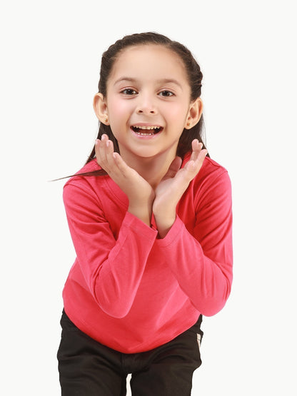 Edenrobe - Girl's Dark Pink Top - EGTBF20-004