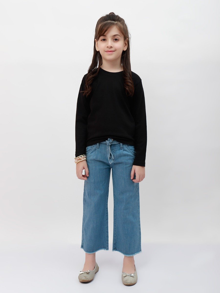 Edenrobe - Girl's Black Top - EGTBF20-006