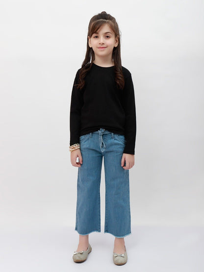 Edenrobe - Girl's Black Top - EGTBF20-006