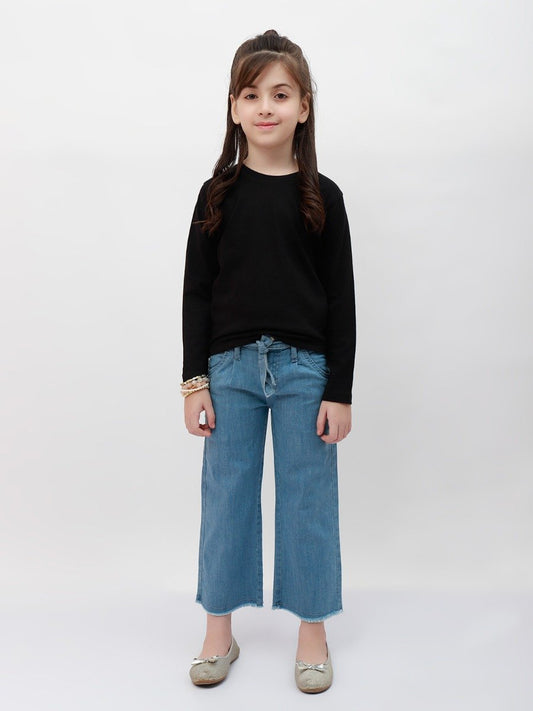 Edenrobe - Girl's Black Top - EGTBF20-006