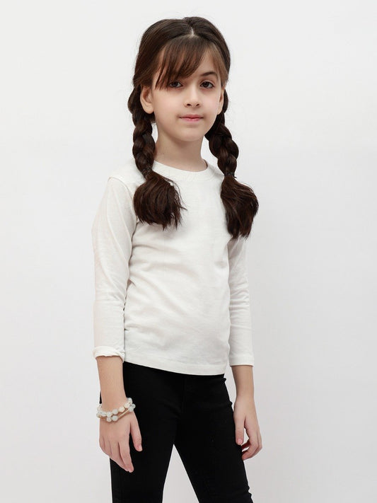 Edenrobe - Girl's White Top - EGTBF20-008