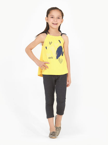 Edenrobe - Girl's Yellow Top - EGTK20-003