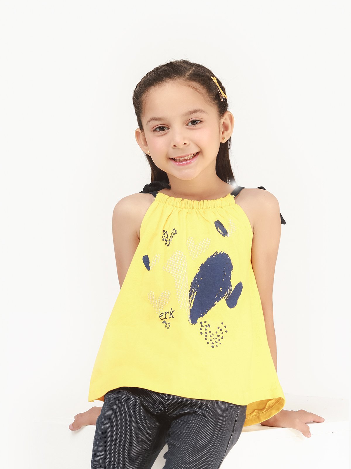 Edenrobe - Girl's Yellow Top - EGTK20-003