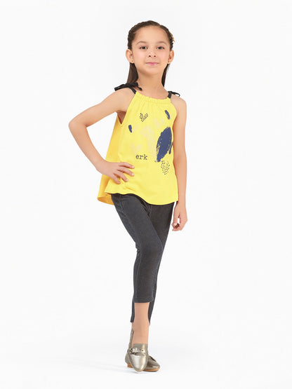 Edenrobe - Girl's Yellow Top - EGTK20-003