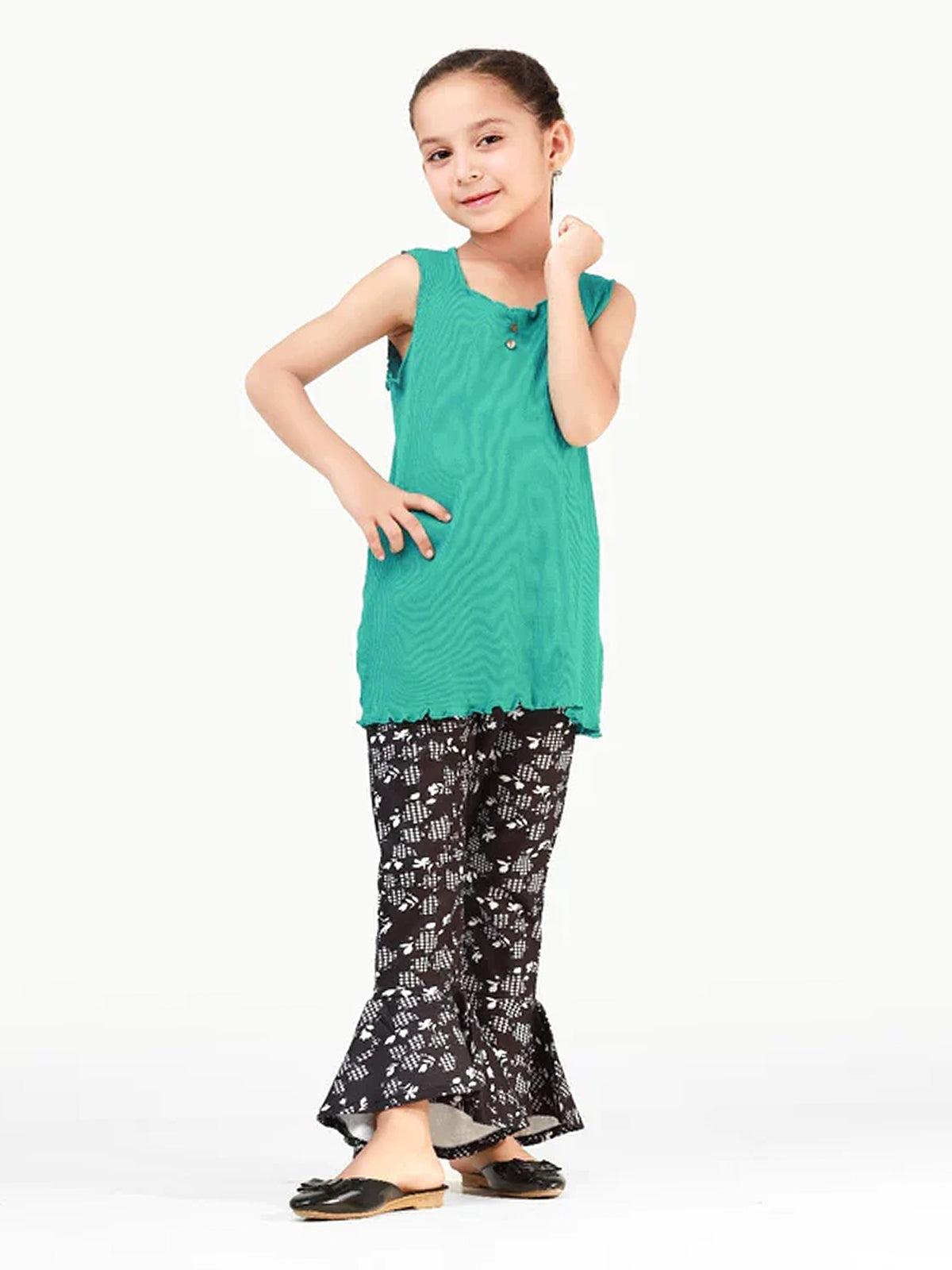 Edenrobe - Girl's Sea Green Top - EGTK20-005