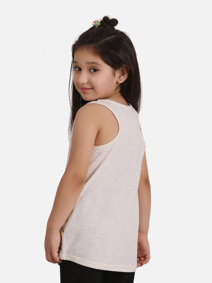 Edenrobe - Girl's Off White Top - EGTK20-010