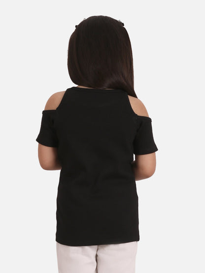 Edenrobe - Girl's Black Top - EGTK20-014